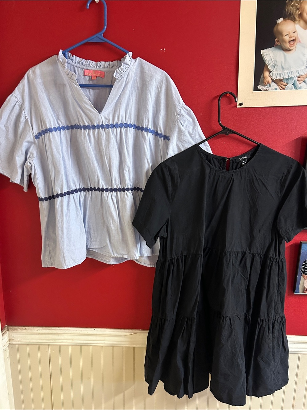 Simply Southern Blue Tunic and episode black tunic size medium